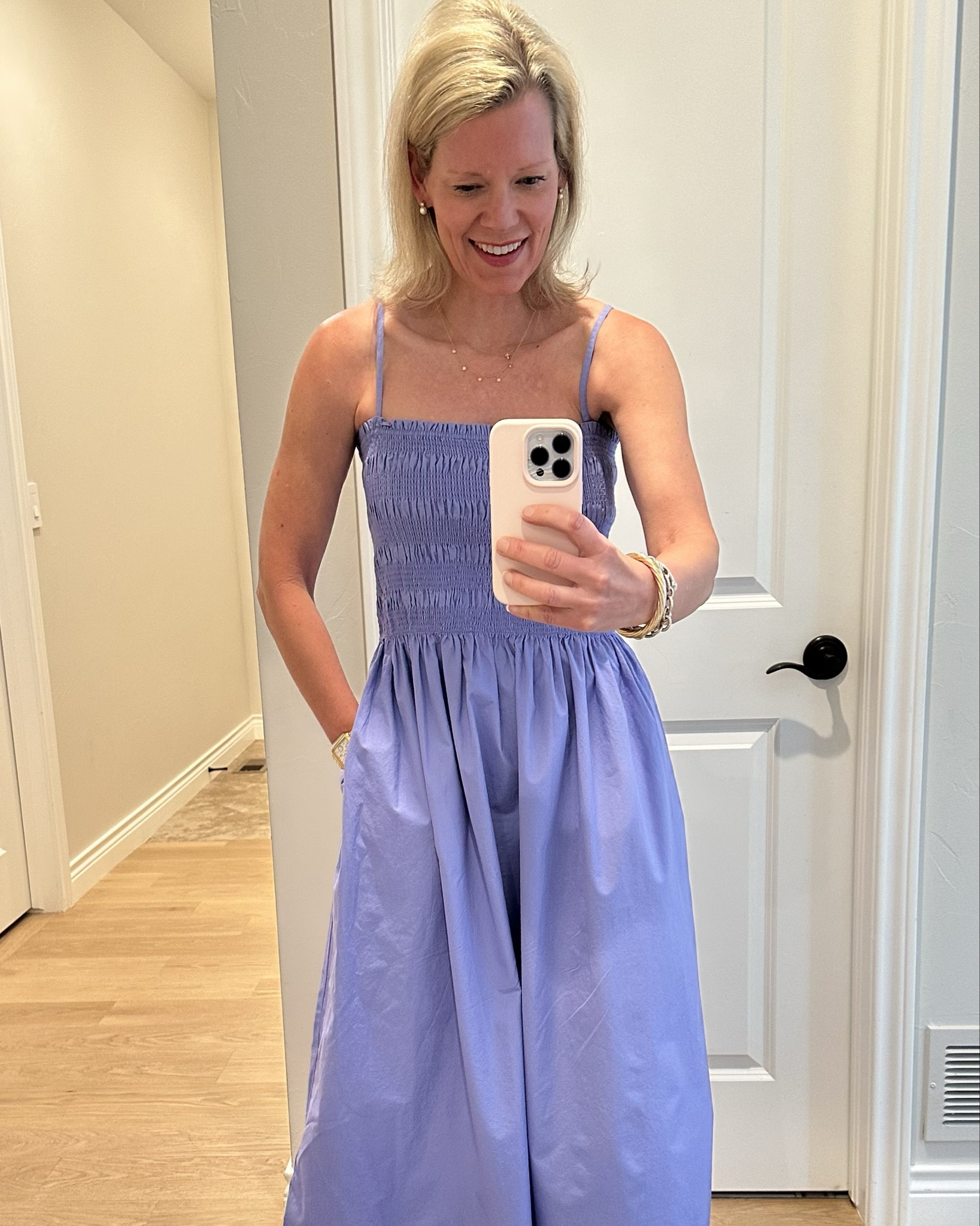 I’m in love with this beautiful summer dress.  It fits true to size and is super comfortable. I love the adjustable straps and pockets. The color is gorgeous and the price is unbelievable!!!


#LTKSeasonal #LTKFindsUnder50 #LTKTravel