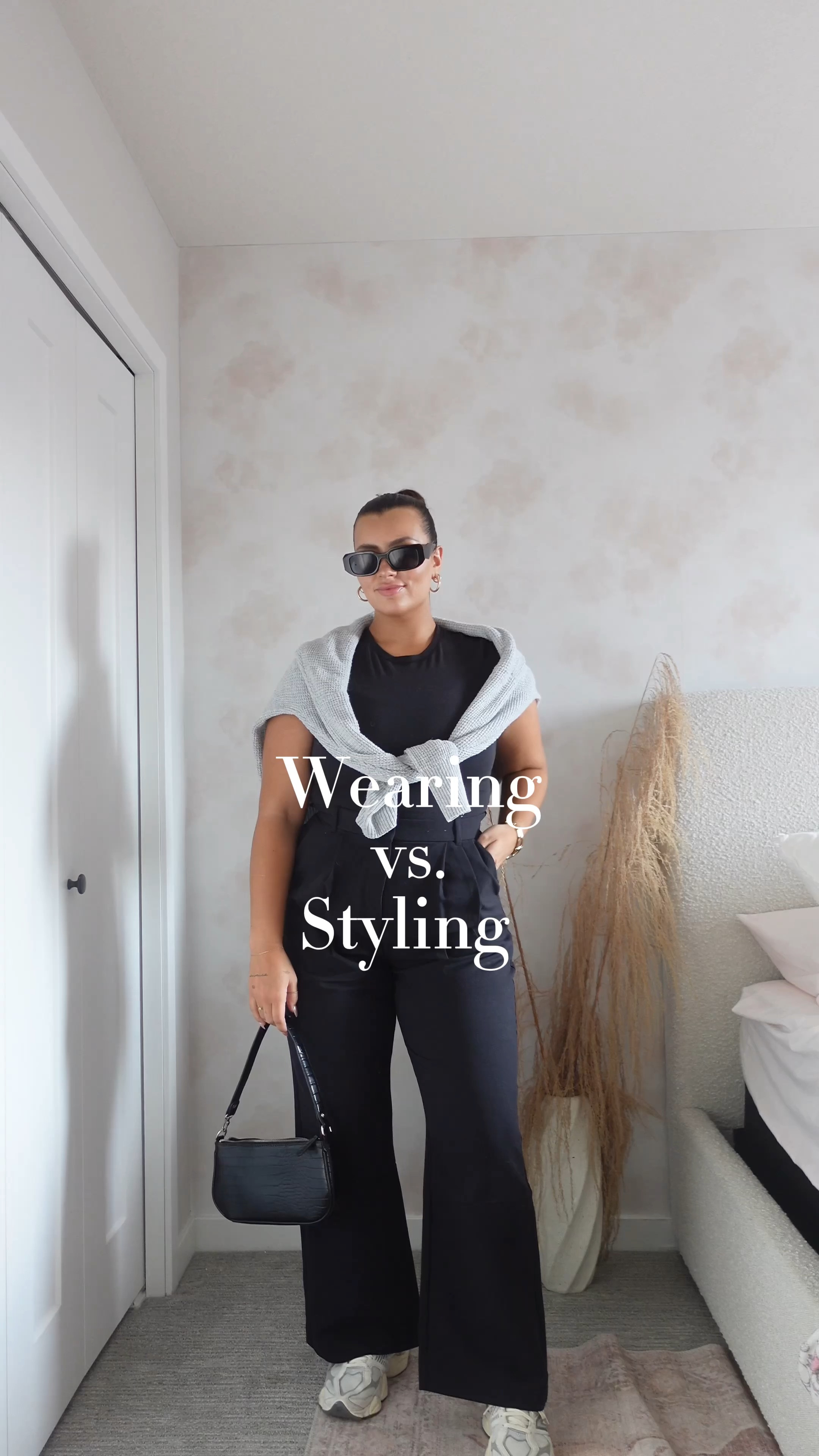 Wearing VS styling 
Curve love trousers
New balance 9060s
Amazon accessories
Sunglasses 
Wallpaper 
Boucle bed furniture 

#LTKstyletip #LTKshoecrush #LTKmidsize