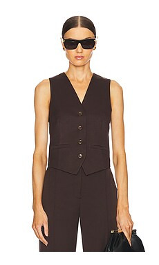 SAMSOE SAMSOE Saramona Vest in Chocolate Torte from Revolve.com | Revolve Clothing (Global)