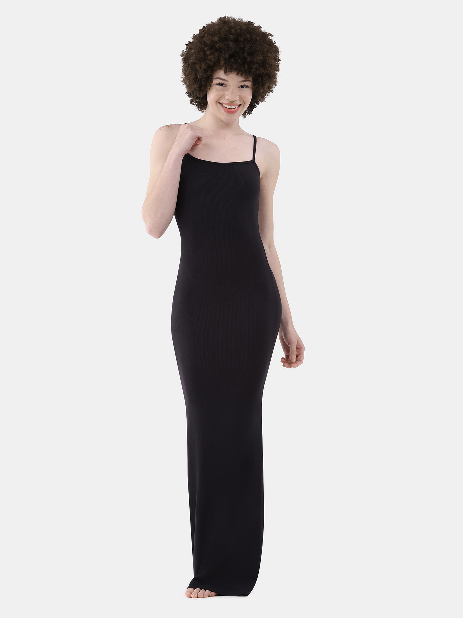 No Boundaries Sleeveless Maxi Lounge Dress, Women’s and Women’s Plus | Walmart (US)