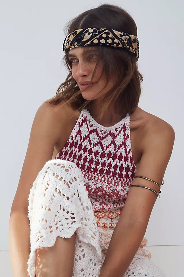 Lotus Paisley Print Bandana | Free People (Global - UK&FR Excluded)