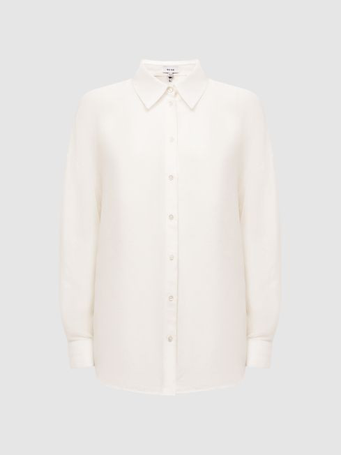 Oversized Long Sleeve Shirt | Reiss UK