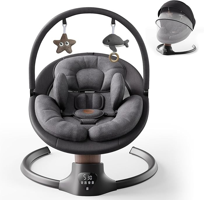 Baby Swings for Infants, FasonBaby Electric Baby Swing with 10 Preset Melodies, 5 Speeds, Remote ... | Amazon (US)