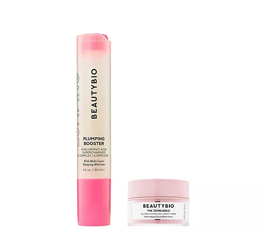 BeautyBio Plumping Booster Serum & ZenBubble Gel Cream Mini | QVC