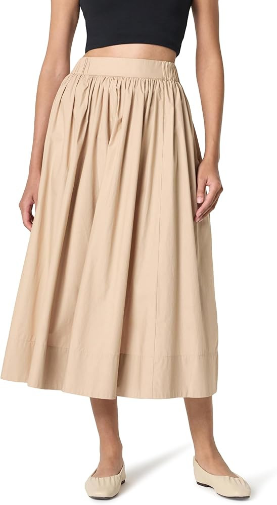 The Drop Women's Arlo Voluminous Cotton Poplin Midi Skirt | Amazon (US)