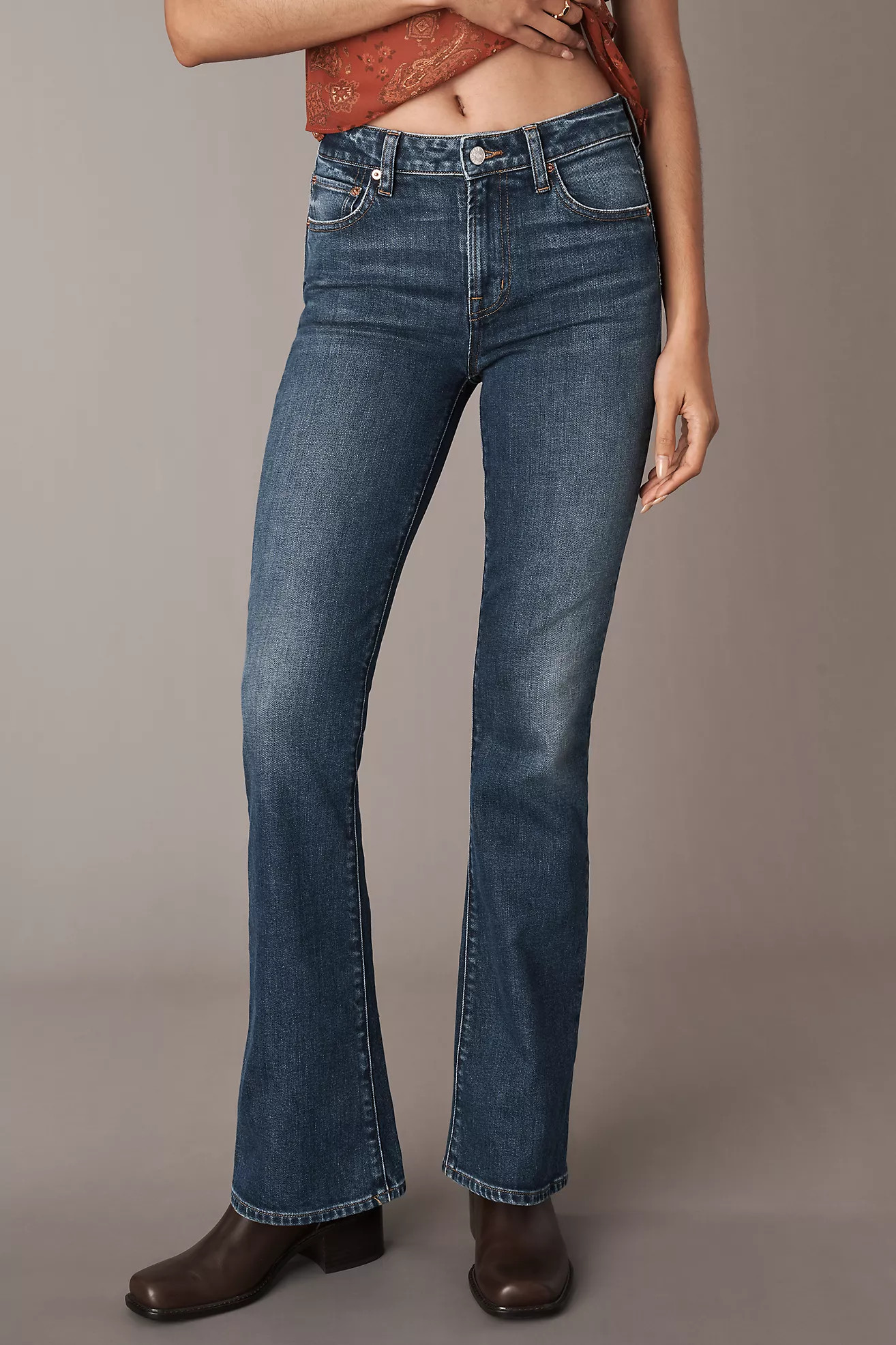 Edwin Lark Mid-Rise Bootleg Jeans | Anthropologie (US)