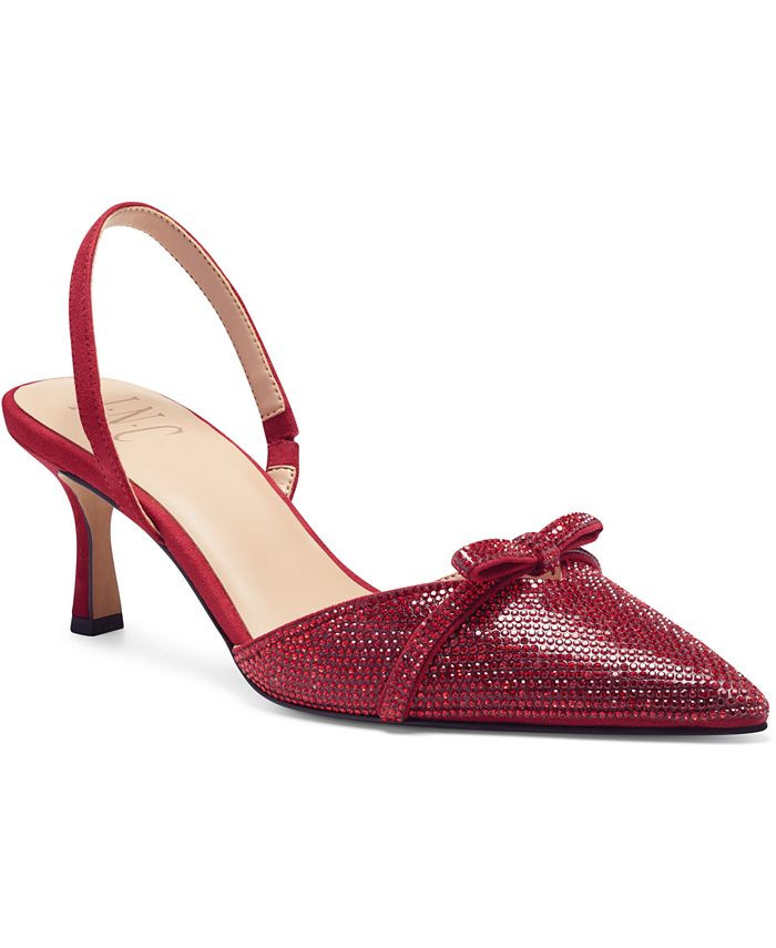 INC International Concepts Women's Gelsey Slingback Kitten-Heel Pumps, Created for Macy's & Revie... | Macys (US)