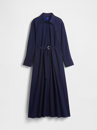 GapStudio Poplin Belted Maxi Shirtdress | Gap (US)