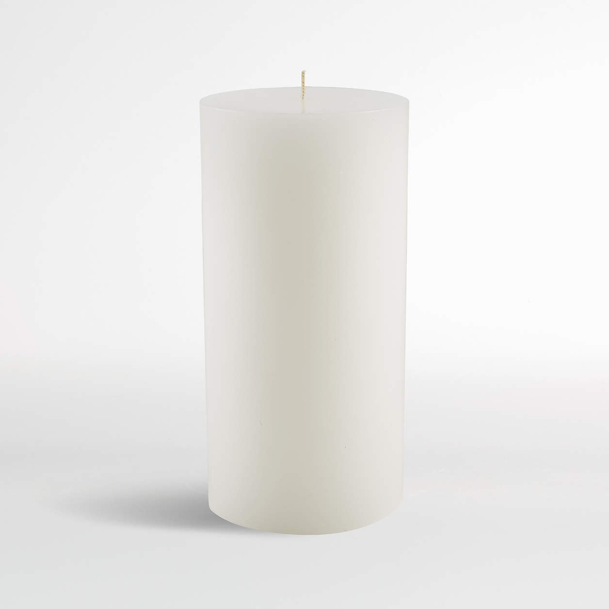 White Pillar Candle 3"x4" + Reviews | Crate & Barrel | Crate & Barrel