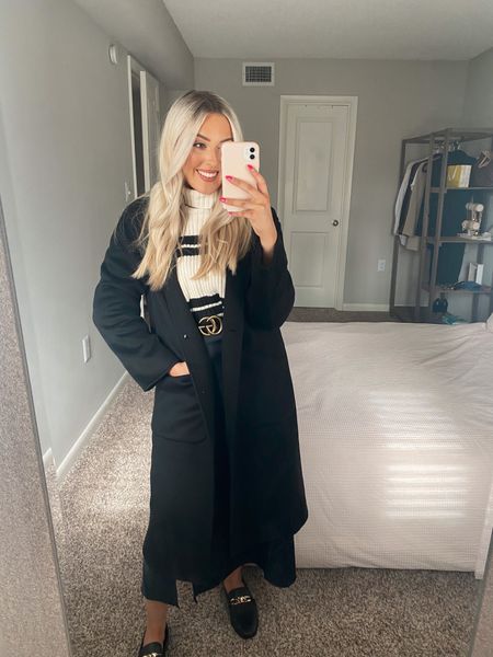 Summersalt Black Wool Coat. Perfect for the office! Wearing a size small. Fits TTS. Use code CAITLYNMJS10 for $$ off🫶🏼✨

#LTKGiftGuide #LTKHoliday #LTKsalealert