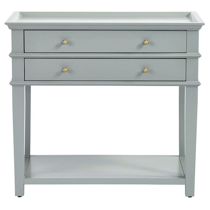 Grace 2 Drawer Open Shelf Side Table | Ballard Designs, Inc.