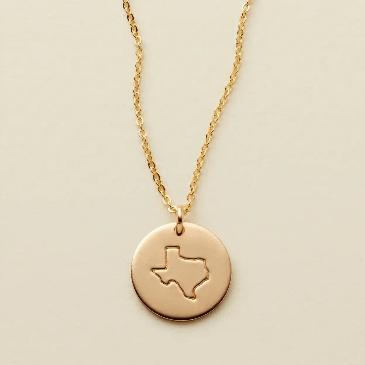 Made By Mary State Disc Necklace | Handstamped, Customized | Made By Mary | Made by Mary (US)