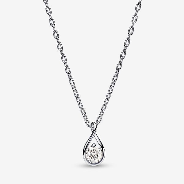 Pandora Brilliance Lab-created Diamond Pendant & Necklace | Pandora (UK)