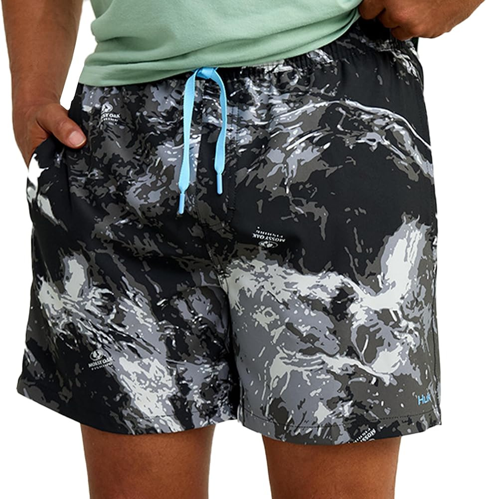 HUK Men's Pursuit Volley Pattern, Quick-Dry Shorts | Amazon (US)