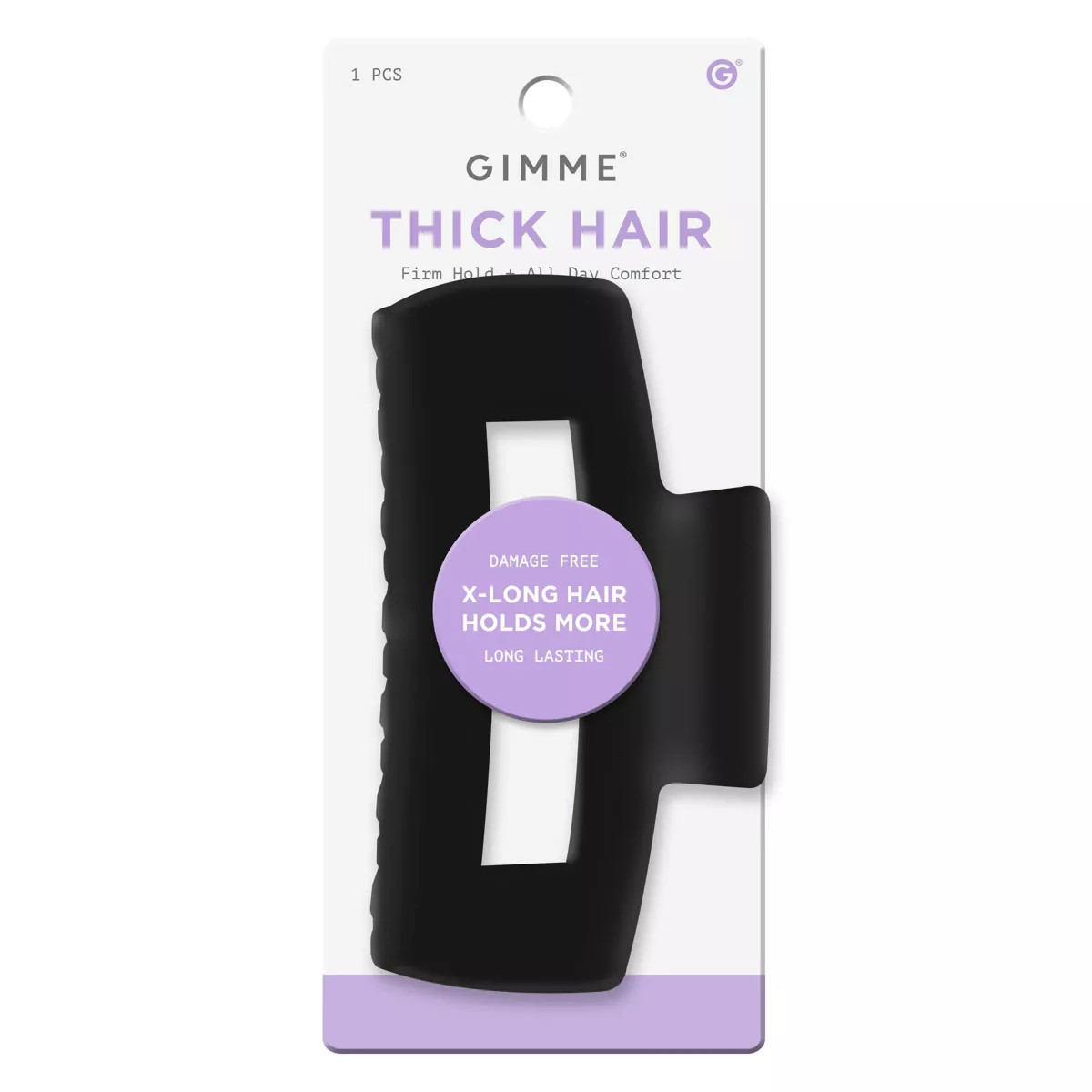 Gimme Beauty Thick Large Cavity Claw Clip - Black | Target