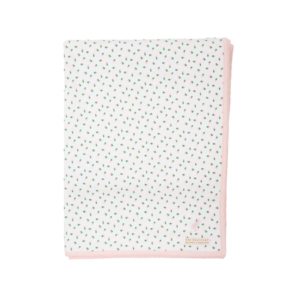 Silent Night Throw - Port Royal Rosebud with Palm Beach Pink | The Beaufort Bonnet Company
