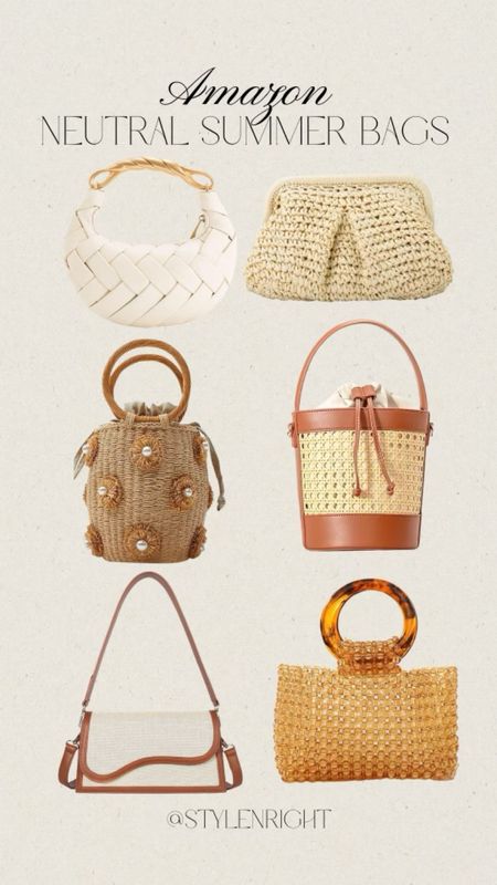 Amazon Summer Bags | Neutral Bags | Summer Fashion | Amazon Finds | Amazon Fashion 

#LTKItBag #LTKStyleTip #LTKSeasonal