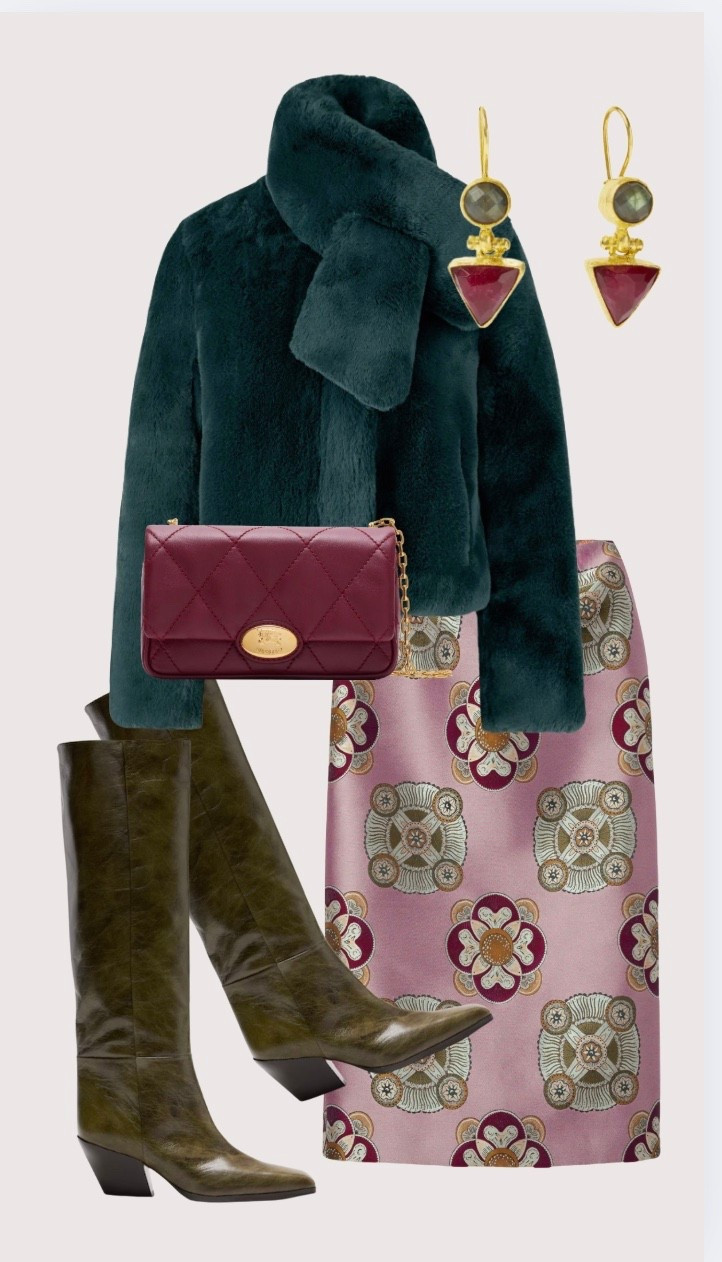 Rich jewel tone looks that can be dressed up or worn with boots and a great white shirt 