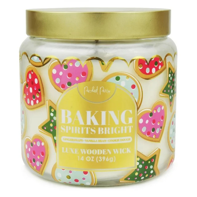 Packed Party Baking Spirits Bright Candle with Wood Wick, 14-Ounce | Walmart (US)