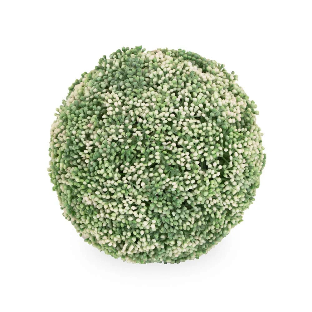 Boston International Artificial Plants Faux Topiary Plant Ball, 7-Inches, White Floral Mulberry C... | Walmart (US)