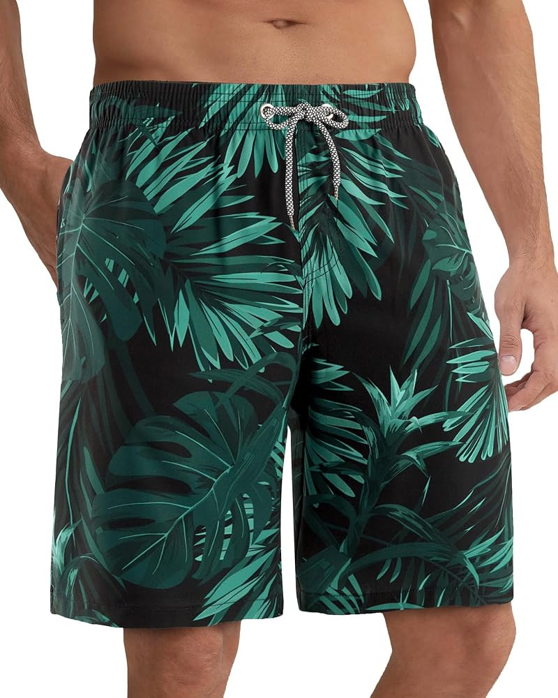 APTRO Men's Swim Trunks 9" Quick Dry Bathing Suit Big & Tall Beach Swimsuits | Amazon (US)