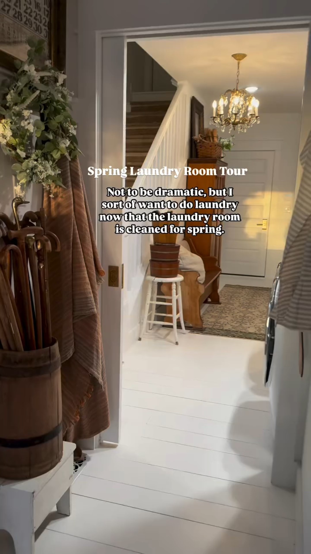 Spring in the laundry room - I had to force myself to get the room cleaned and put back together, but I did it and it feels fantastic! 

#LTKSeasonal #LTKHome #LTKWatchNow