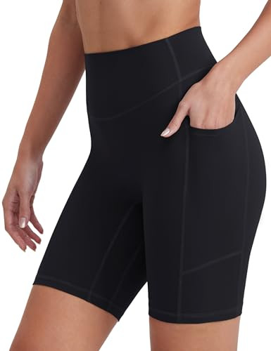 Biker Shorts for Women with Pockets, 5"/8" Spandex Workout Shorts, Lightweight for Summer Cycling... | Amazon (US)