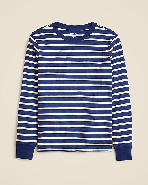Pima cotton long-sleeve T-shirt in stripe | J. Crew US