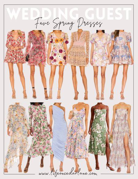 Wedding Guest Dresses - Spring faves. How pretty are these dresses for a spring or summer wedding?! So many gorgeous options!

#floralweddingguest #weddingguestlook #destinationwedding


#LTKwedding #LTKSeasonal #LTKstyletip