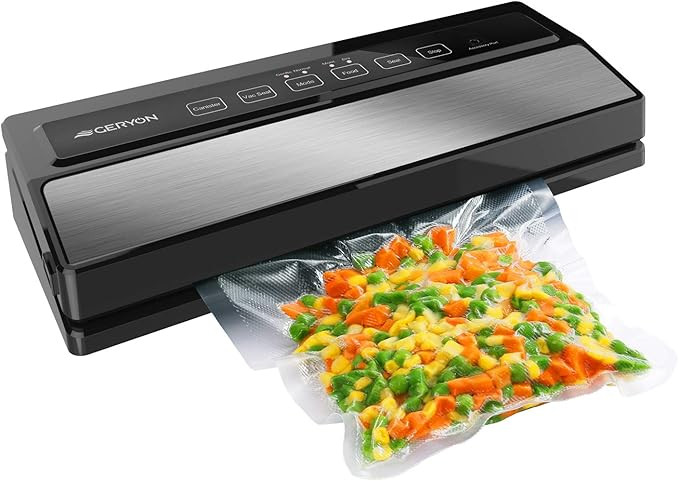 GERYON Vacuum Sealer Machine, Automatic Food Sealer for Food Savers w/ Starter Kit|Led Indicator ... | Amazon (US)
