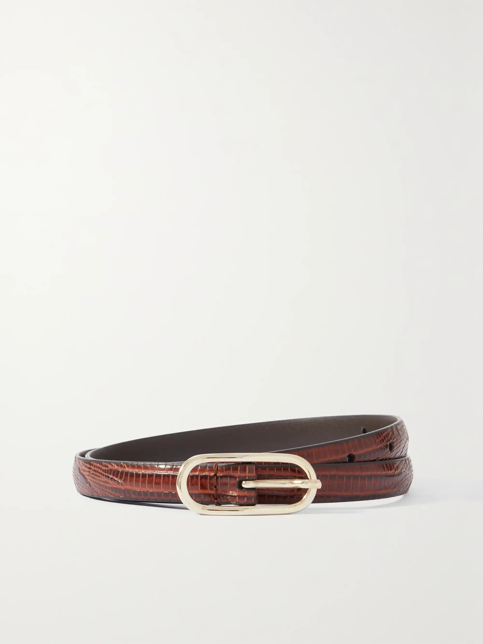 ANDERSON'SLizard-effect leather belt | NET-A-PORTER (UK & EU)