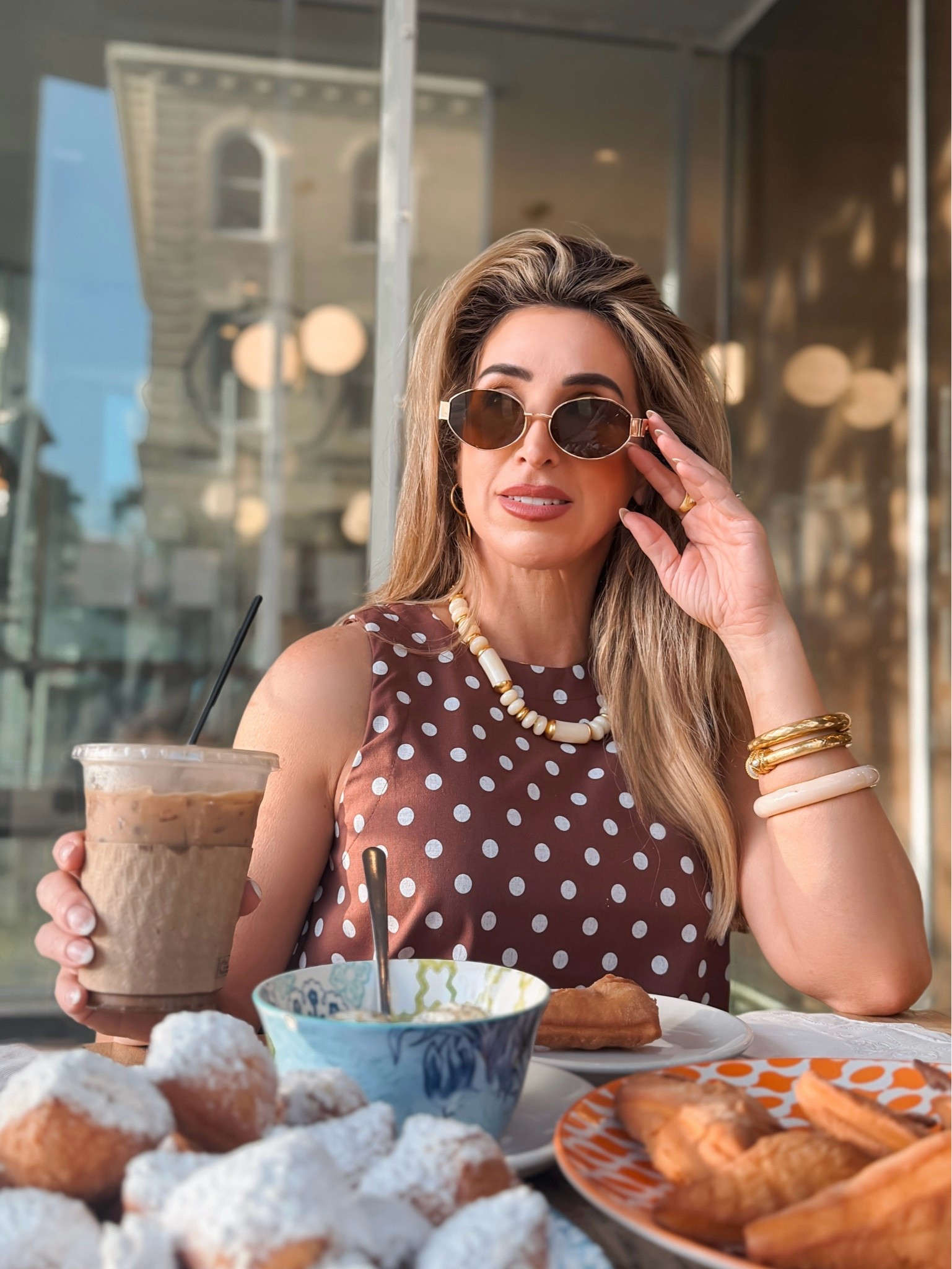 Little coffee shop ootd. ☕️😎

Summer outfits, over 40 summer outfits, chocolate brown polka dots, 2 piece shorts set, two piece outfits, Amazon, sunnies, trendy sunglasses

#LTKdayinmylife #LTKootd #LTKOver40