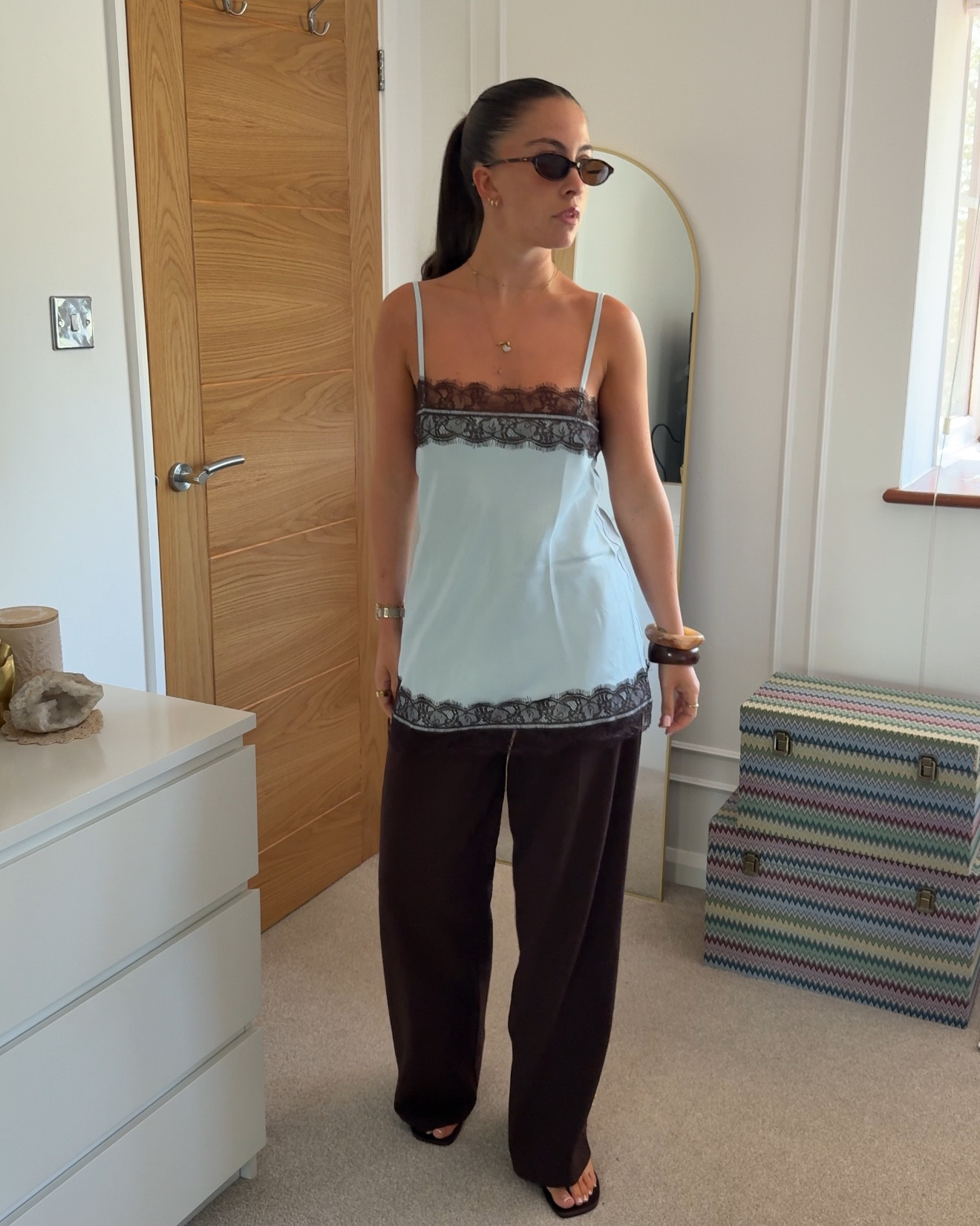 Summer outfit - holiday - spring outfit - lace satin vest - chic 

#LTKuk #LTKspring #LTKsummer