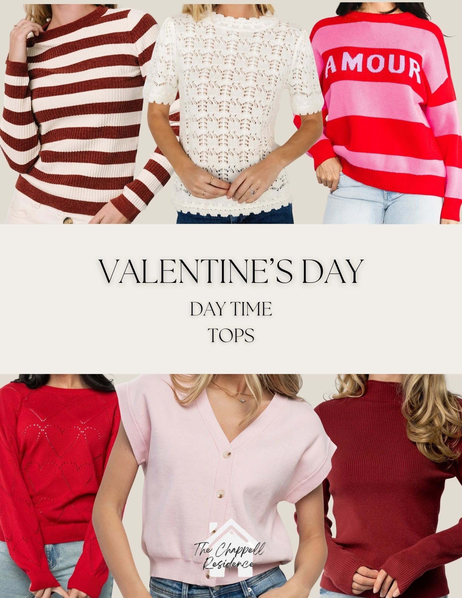 Valentines Day Daytime Tops

#LTKgrwm #LTKootd #LTKValentine