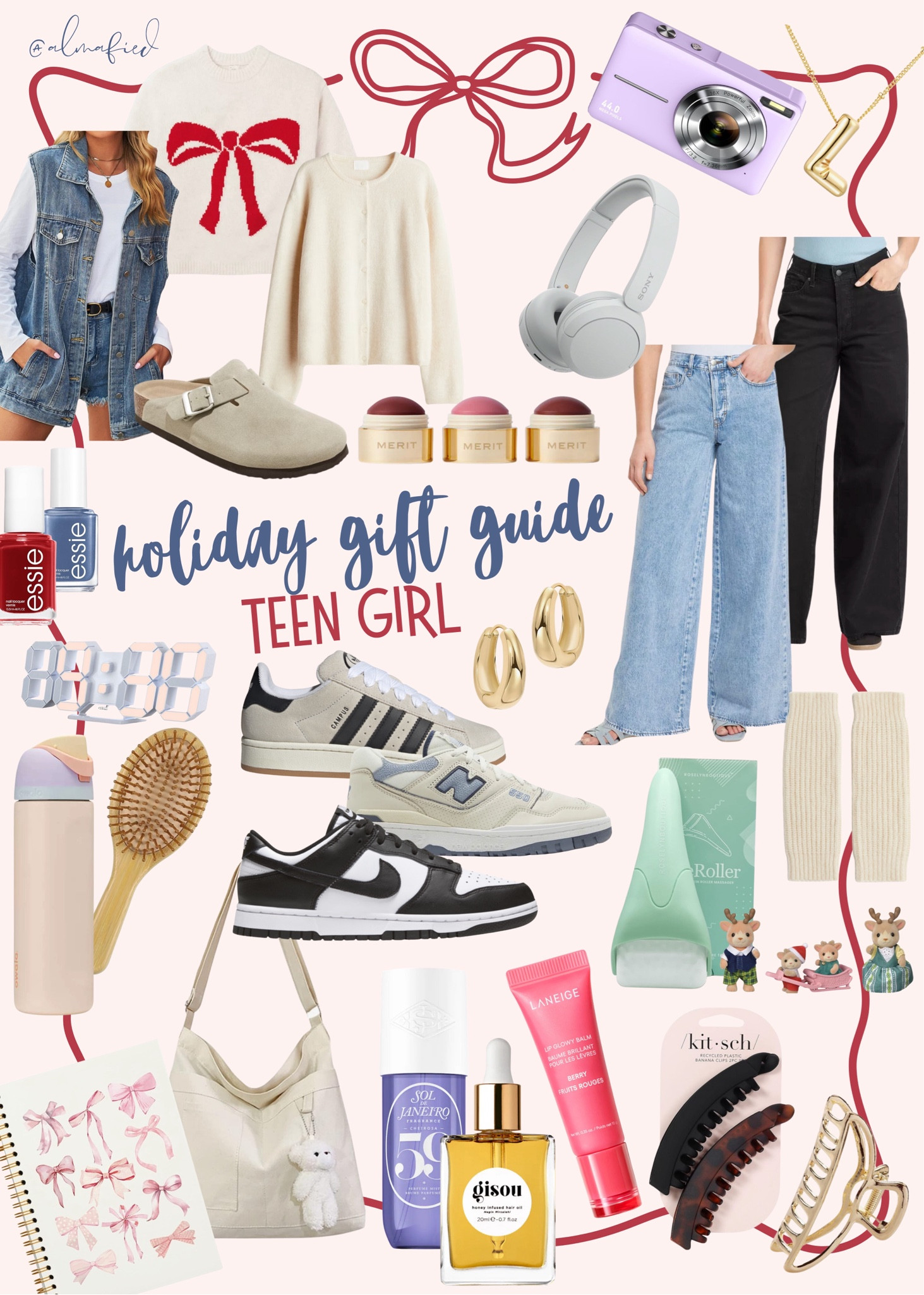Holiday gift guide: teen girl edition 
From my teen daughter that she rounded up based on what she loves and what’s trending with her friends. I totally just learned that those banana clips are back in. What?! Love it.

Check out the whole gift guide here: https://www.almafied.com/christmas-gift-guide-teen-girl-edition/

#LTKGiftGuide #LTKHoliday #LTKCyberWeek