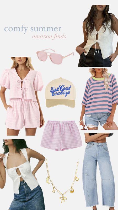 Amazon finds / amazon set / boxer shorts / summer finds / tie top / comfy summer / amazon fashion 

#LTKSaleAlert #LTKGiftGuide #LTKSeasonal