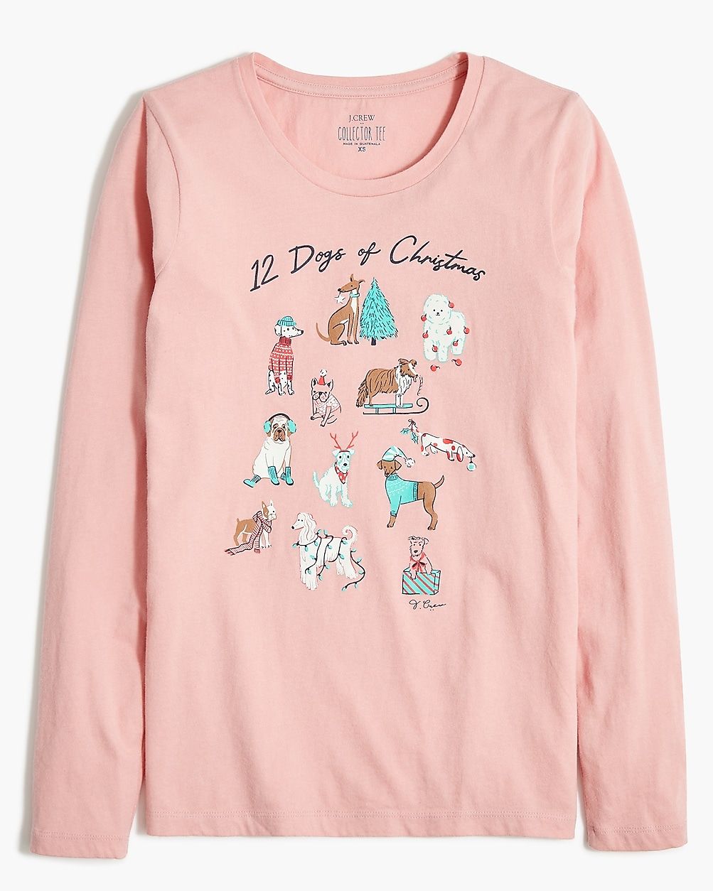 "12 dogs of Christmas" graphic tee | J.Crew Factory