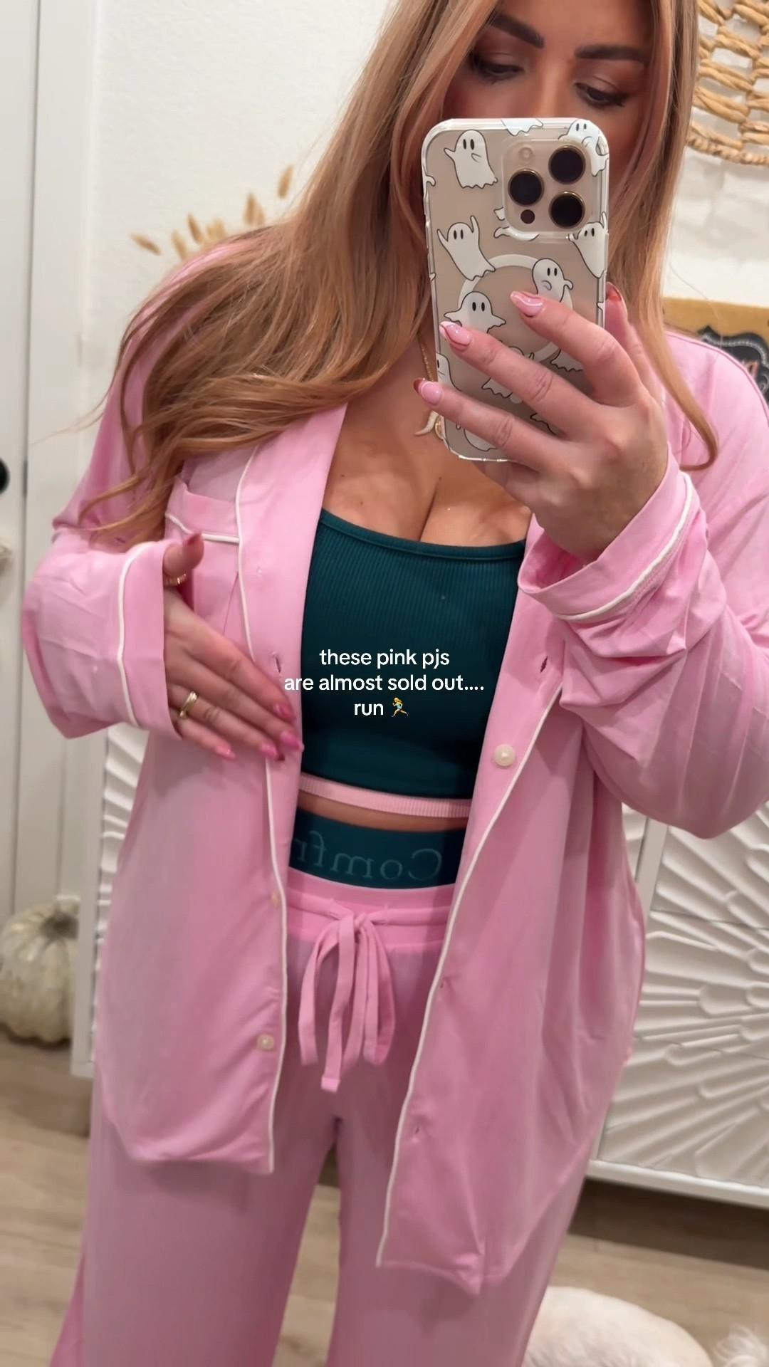 These pink pjs are almost sold out. And on a huge early Black Friday sale. I’m wearing an xl  

#LTKMidsize #LTKSeasonal #LTKSaleAlert