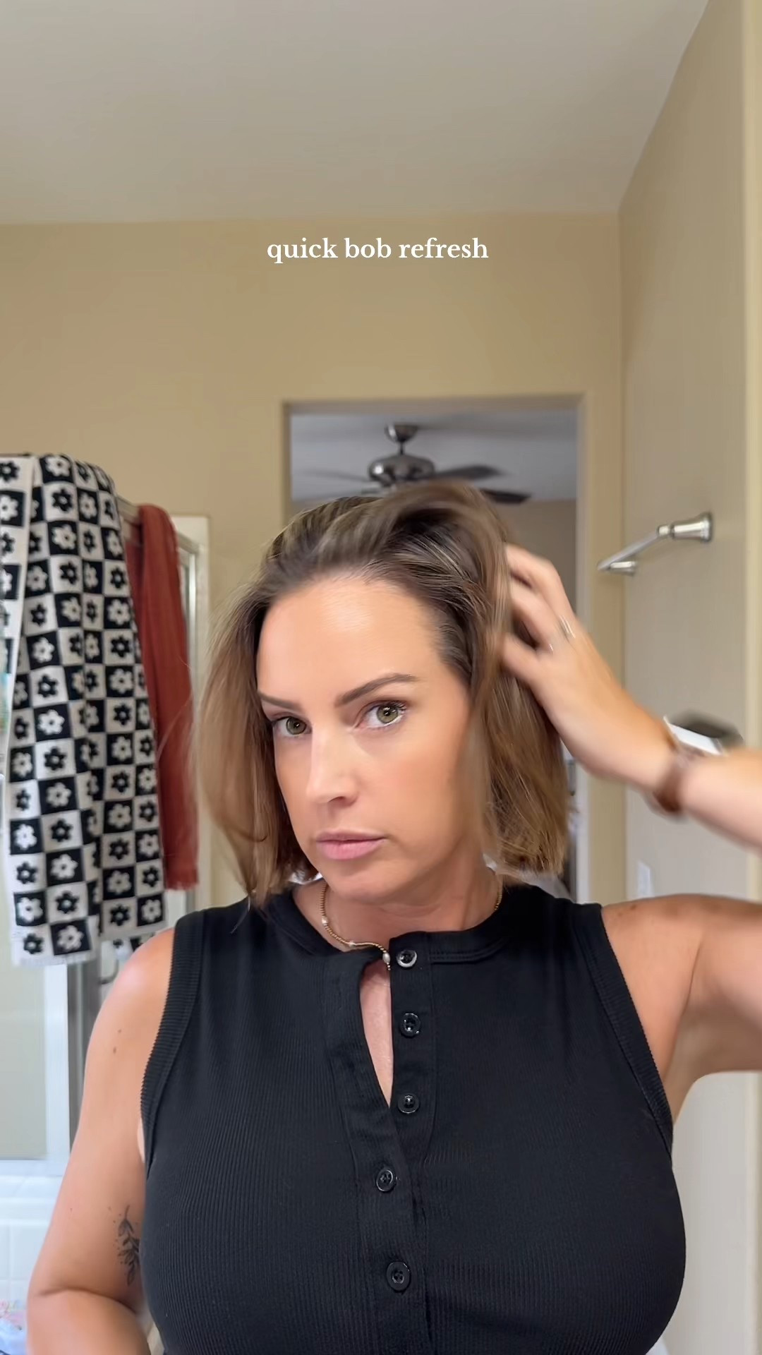 How is this the first time I’ve straightened my hair since going darker?!? #hairtok #bluntbob #bobhaircut #bobhairstyle 

#LTKBeauty #LTKFindsUnder50 #LTKStyleTip