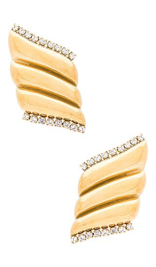 Lucia Winged Earrings in Gold | Revolve Clothing (Global)