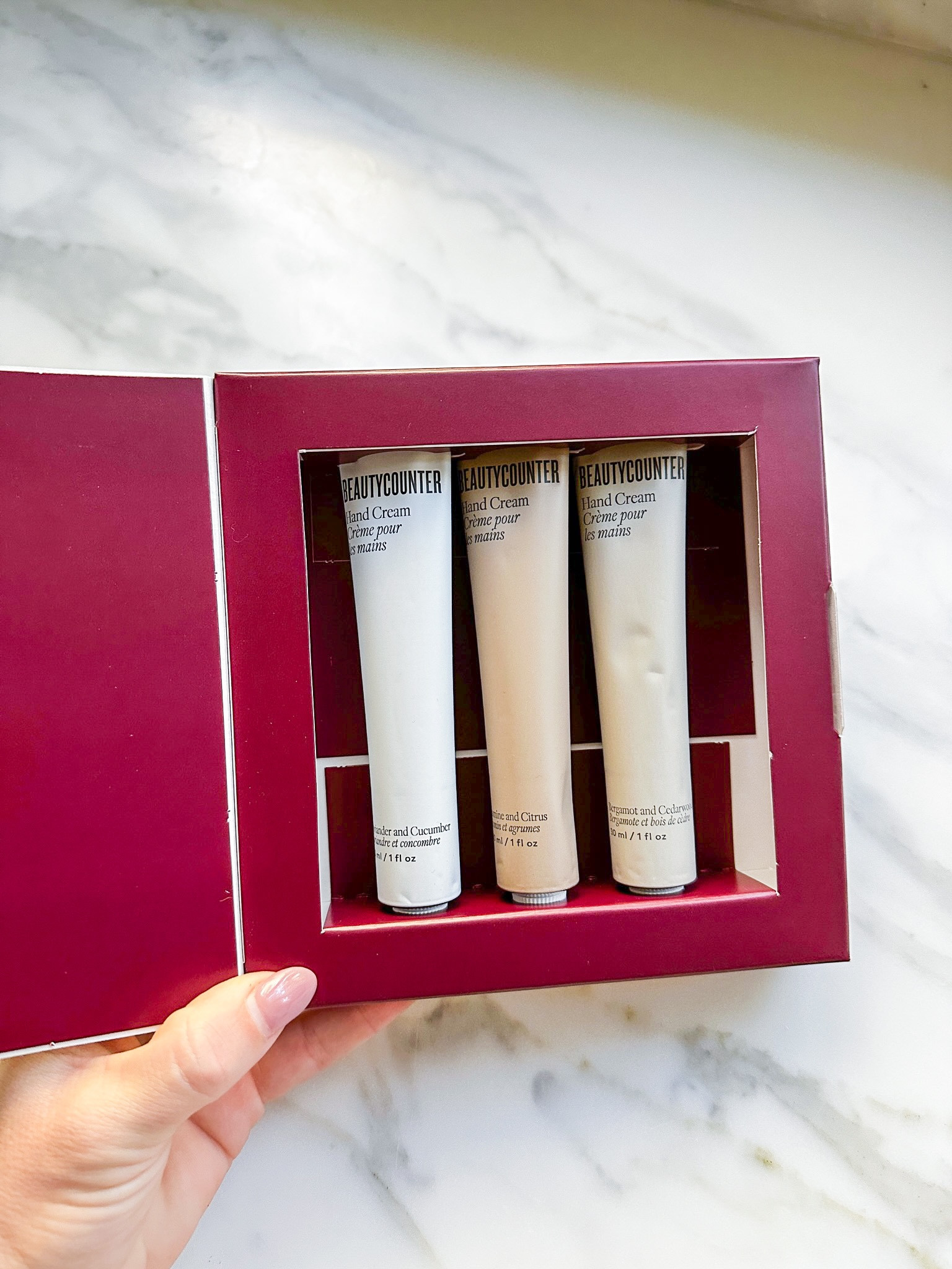 Get the best hand cream set EVER for $25 (30% off today). These are perfect gifts to give along side a Starbucks gift card. The hand cream trio is not only an easy gift idea, but the packaging looks so high-end and fancy.

#LTKHoliday #LTKfindsunder50 #LTKCyberWeek