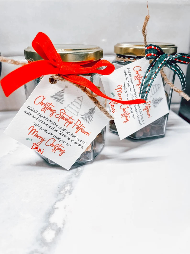 Homemade Stovetop Potpourri Square 3 x 3" Tag | Kitchen Cooking Label | Homemade Gift Label | Hol... | Etsy (US)