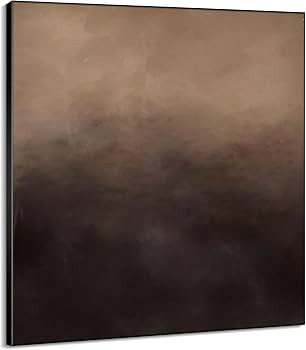 36"x36" Large Framed Wall Art Moody Landscape Brown and Beige Tones (Frame Assembly Required) | Amazon (US)