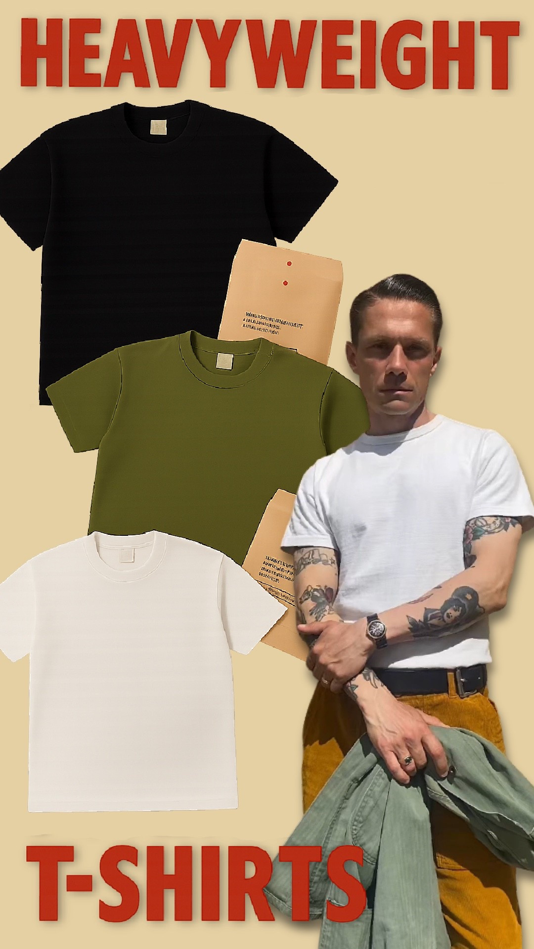 Crew neck loopwheeled manufactured soft medium weight t- shirt. Inspired by army under shirt. Made In Japan. Packed in brown paper envelope. 

#LTKGiftGuide #LTKSeasonal #LTKSummerEdit