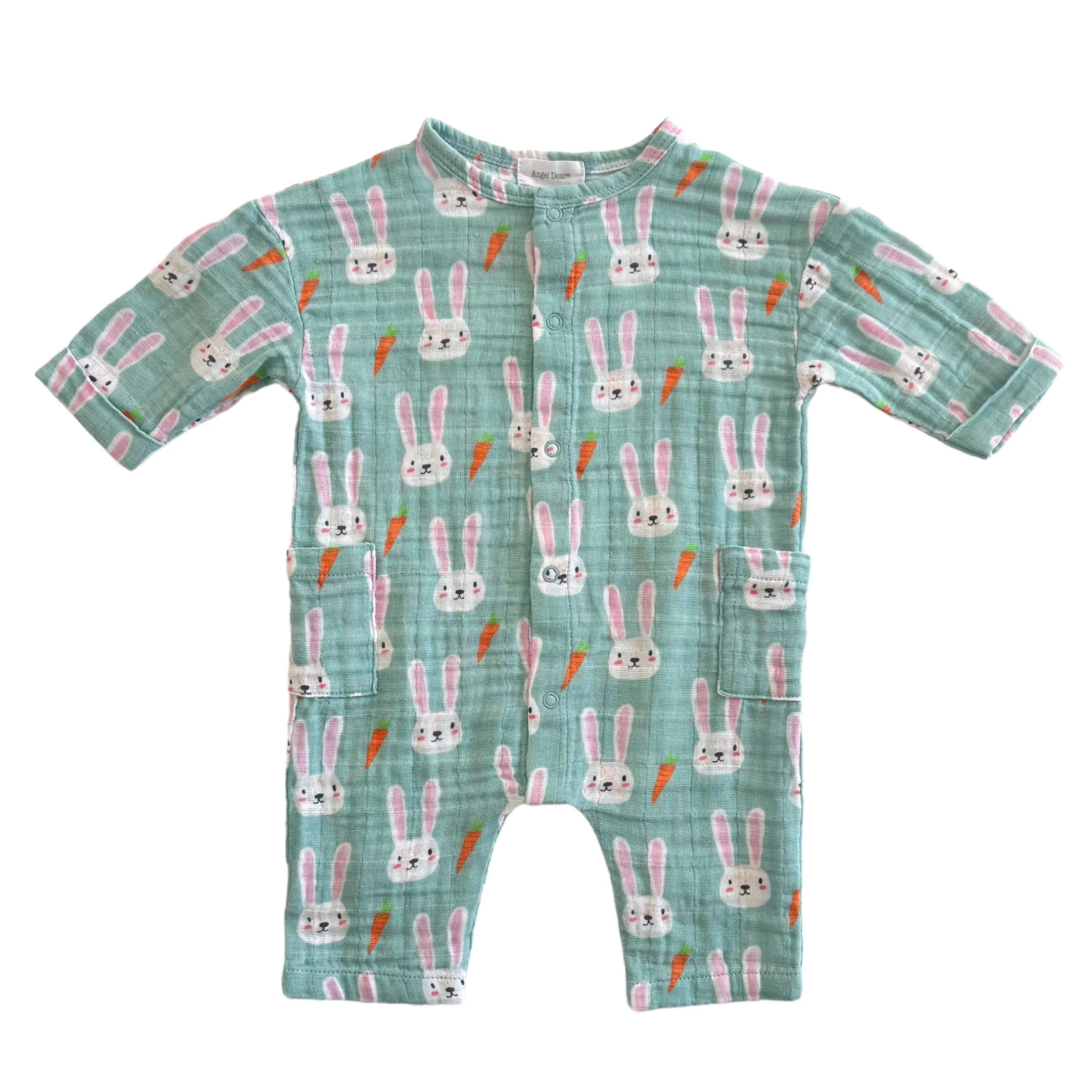 Long Sleeve Dolman Romper, Brother Bunny | SpearmintLOVE