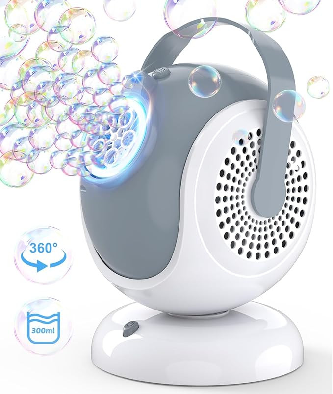 Bubble Machine - Automatic Bubbles Blower for Kids, Toddlers - 360° Oscillation & 75° Adjustmen... | Amazon (US)