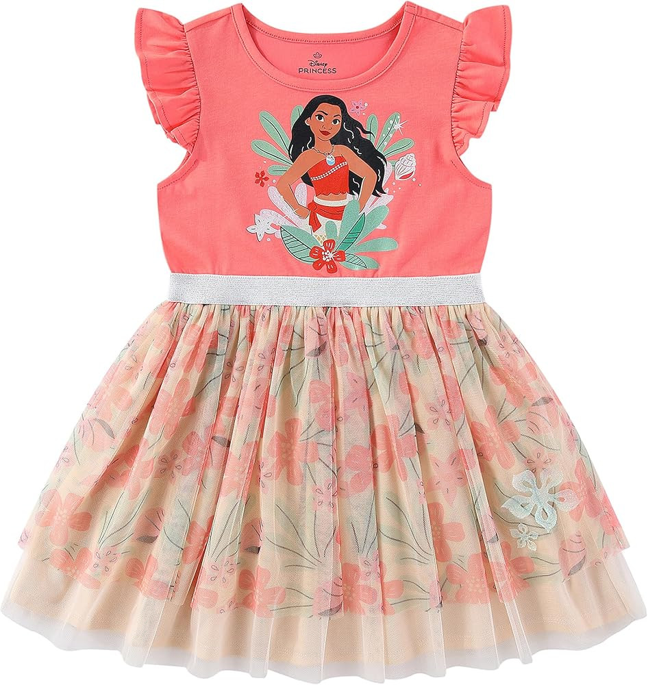 Disney Moana Girls Tulle Dress for Toddler and Big Kids | Amazon (US)