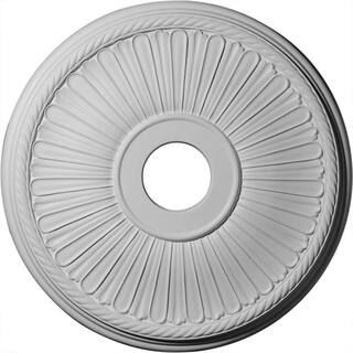 Ekena Millwork 20-1/8" x 3-7/8" ID x 1-7/8" Berkshire Urethane Ceiling Medallion (Fits Canopies u... | The Home Depot