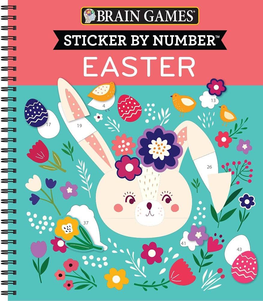 Brain Games - Sticker by Number: Easter | Amazon (US)