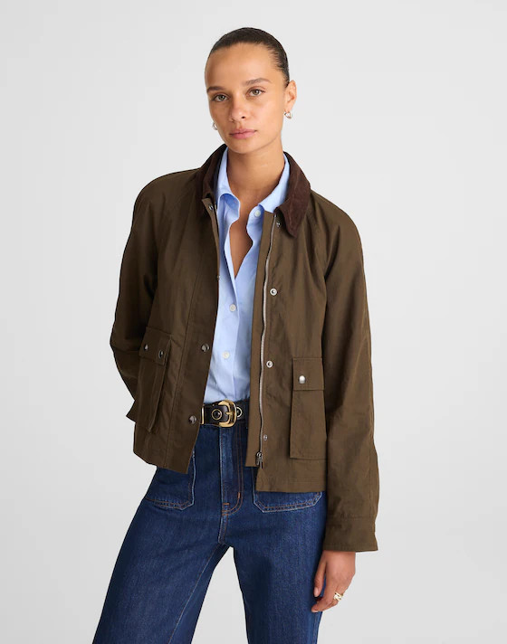 Waxed Zip-Front Jacket | Madewell | Madewell